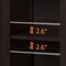 Espresso Wooden Floor Cabinet with 2 Durable Doors and 2 Adjustable Shelves